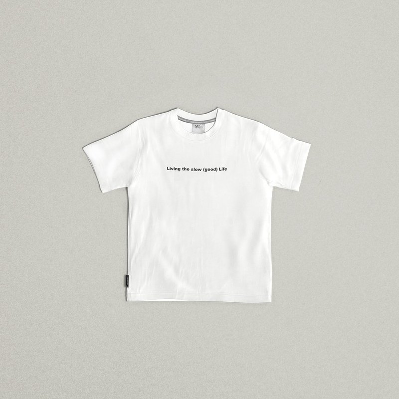 MO x Noritake Living the Slow Life Kids Tee White - Women's T-Shirts - Cotton & Hemp 