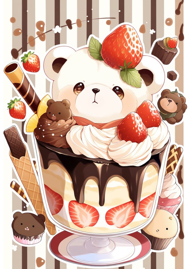 Original Sticker Set: Background/Decorations H95 - Stickers - Paper 