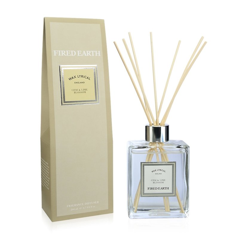 British Fragrance Fired Earth Series Indian Milk Tea with Lime Flower - Fragrances - Glass 