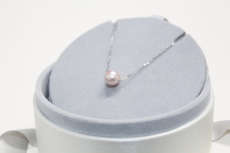 Pearl necklace South Sea pearl 8.5-9mm s925 - สร้อยคอ - ไข่มุก ขาว
