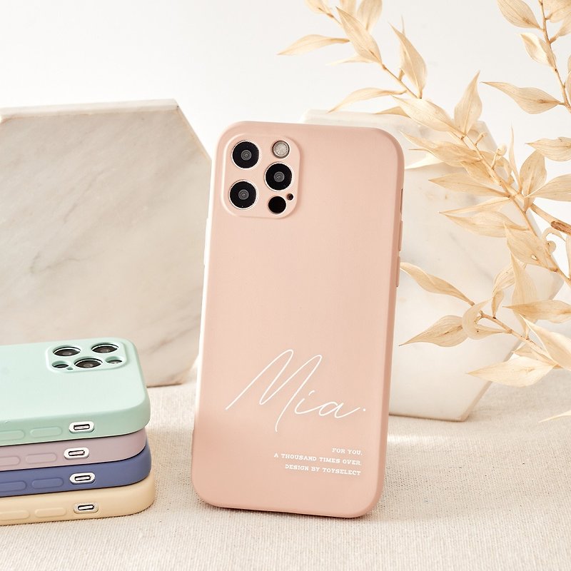 [Customization] Handwritten literary custom all-inclusive iPhone case Phone Case - Phone Cases - Plastic Multicolor