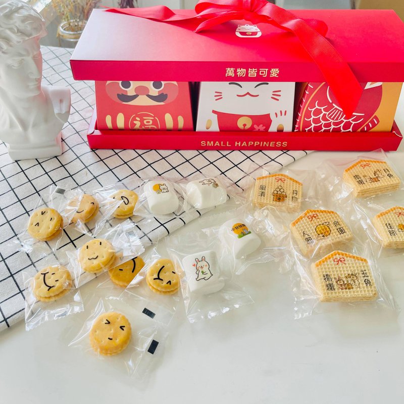 Mid-Autumn Festival Gifts∣Limited∣sweet cute 3 boxes into hardcover Japanese gift box - ขนมคบเคี้ยว - อาหารสด 