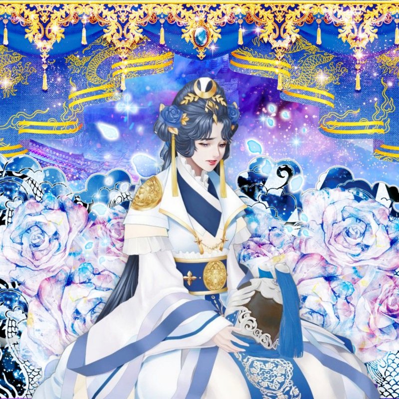 Spin off, Character, Byulri - 貼紙 - 紙 藍色