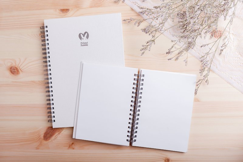 Portable blank notebook 50K - สมุดบันทึก/สมุดปฏิทิน - กระดาษ ขาว