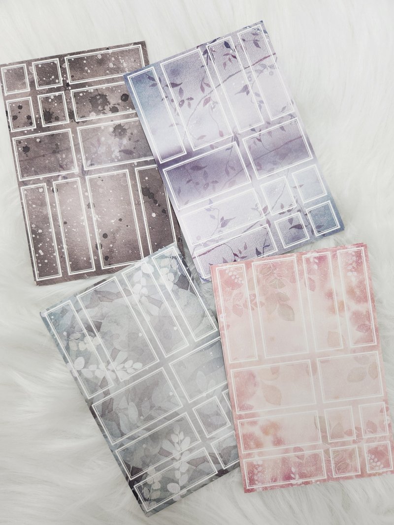 Soft Watercolor Label - 貼紙 - 紙 