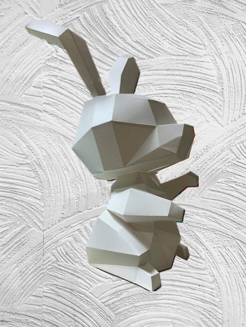DIY Paper Rabbit Mask Papercraft Printable PDF