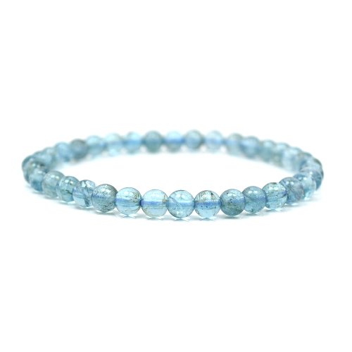 正佳珠寶 Gemsrich Jewelry 【正佳珠寶】藍磷灰 冰透寶石藍 5mm 藍磷灰手珠 日本彈力繩