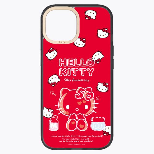 ハローキティ40TH　ANNIVERSARY iPhone5ケース ハローキティ50周年記念 -ブラックのバブル入りバージョン