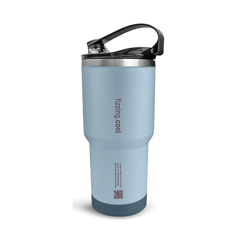 [Flipping Cup] Blue crossover cup does not contain BPA (bisphenol A) 316 stainless steel - Mugs - Stainless Steel Blue