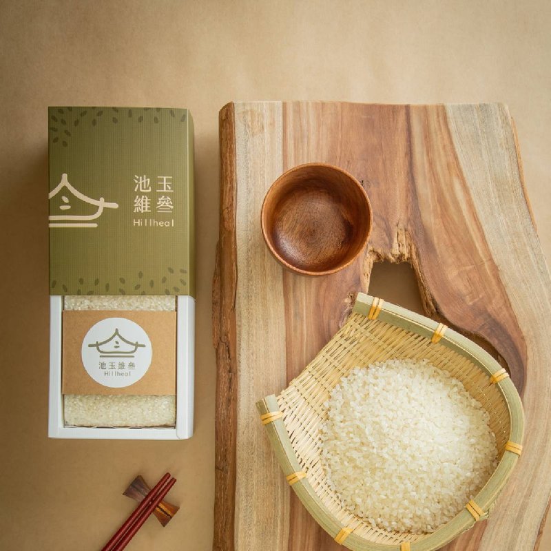 [Moonlight Feast Gift Box] Taiwanese Rice No. 4/Lacquer Art Measuring Cup Co-branded Model - ธัญพืชและข้าว - ไม้ สีนำ้ตาล