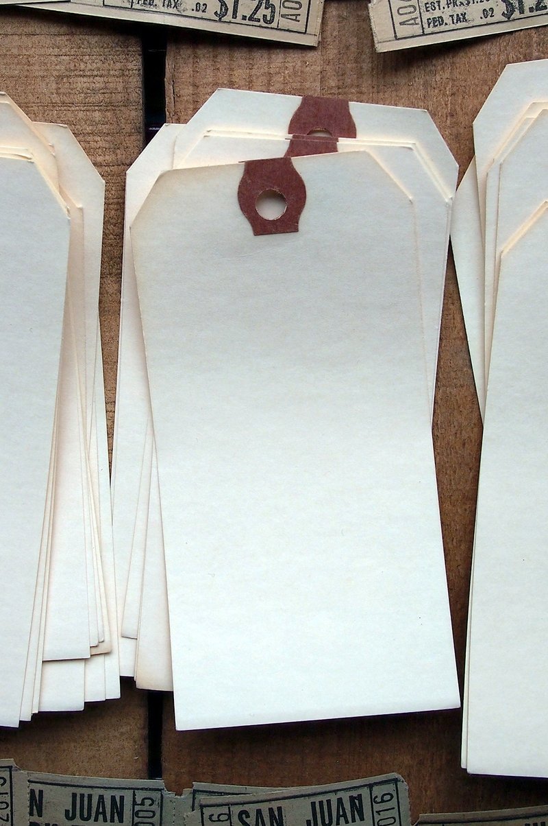 Plain tag without print 2P - อื่นๆ - กระดาษ สีส้ม