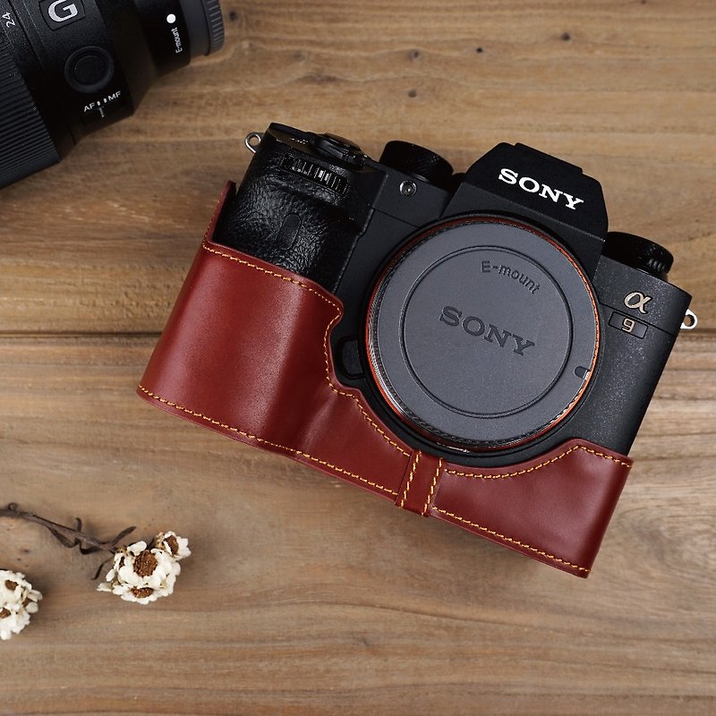 Camera Body Case for Sony A9/A7RIII - Cameras - Genuine Leather Multicolor