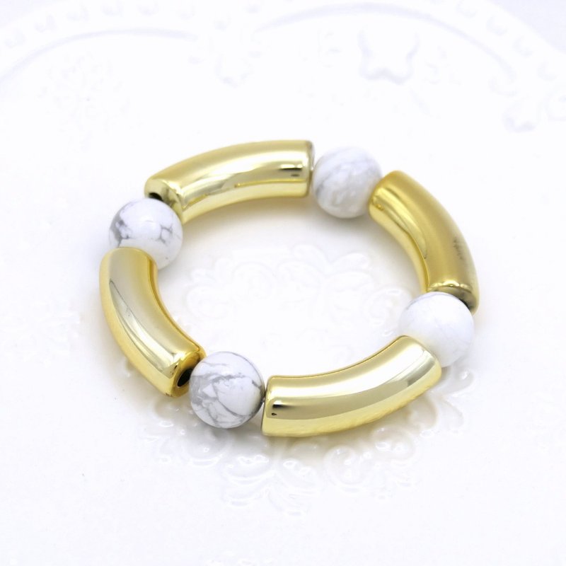 歐美風誇張金屬光面手鐲 - 手鍊/手環 - 其他材質 