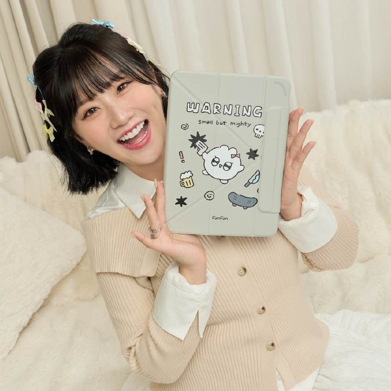 焦凡凡小而強大強悍磁吸iPad三折/Y折保護殼 - 平板/電腦保護殼/保護貼 - 塑膠 多色