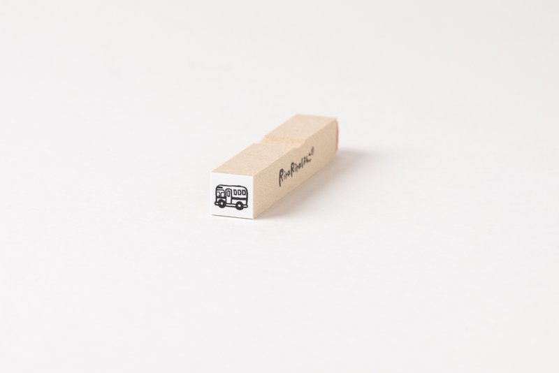 [Bus] Schedule stamp*10mm square*R452 - Stamps & Stamp Pads - Wood 