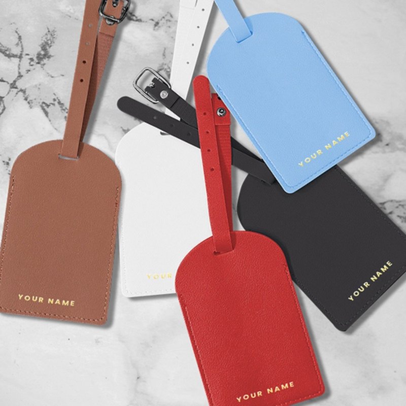 Soft leather luggage tag - Luggage Tags - Faux Leather 