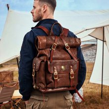 革製バックパック、ラップトップバッグ、学生用ランドセル、大容量アウトドアレジャートラベルバッグ