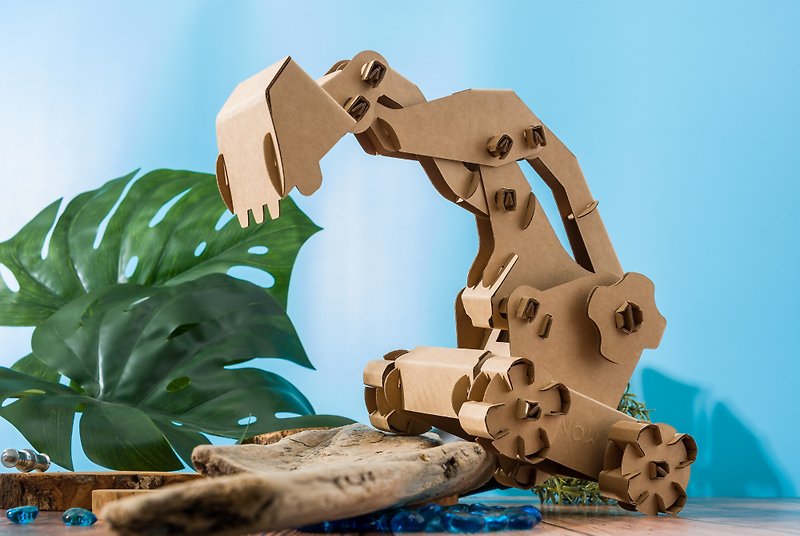 【紙構造DIY可動マルチリンクショベル】Automata Toys/STEAM/(十分賢い) - その他 - 紙 