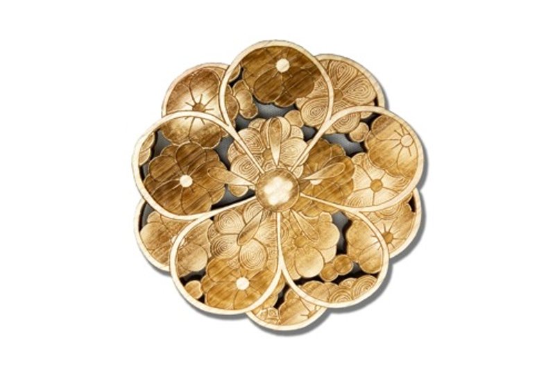 [Coaster] Plum Blossoms - ที่รองแก้ว - ไม้ 