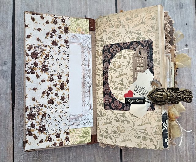 Vintage Style Romantic Scrapbook Supplies Love Junk Journal -  Denmark