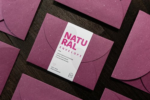 Aoto Letterpress 歐圖印刷 Natural 自然系列 / A6心形信封 / 玫紅