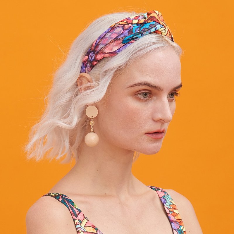 イラストレーターパターンのヘッドバンド - ヘアアクセサリー - ポリエステル 多色