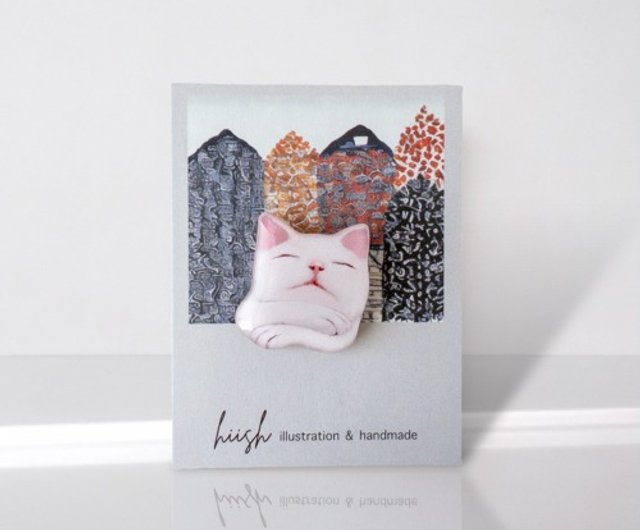 ★専用★3337☆WESTERN GERMANY/ポーセリン/猫ブローチ ☆専用☆3337☆WESTERN GERMANY/ポーセリン/猫ブローチ