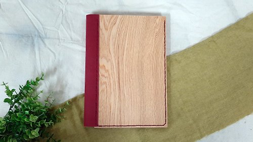MUMU手感木製工坊 木質筆記本 // 酒紅色 // 越南檜木 // 安心出貨SOP