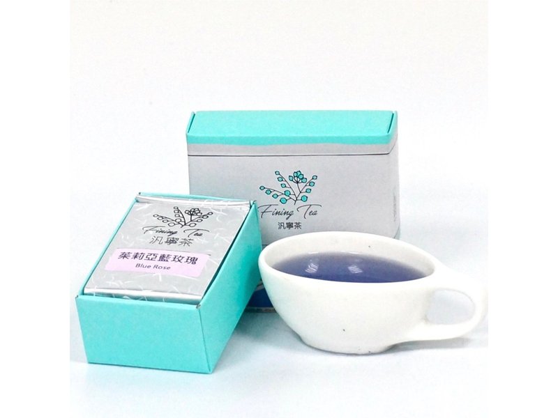 【汎寧茶FiningTea】茱莉亞藍玫瑰∣無咖啡因∣無熱量∣8入裝 - 茶葉/茶包/水果茶 - 植物．花 藍色
