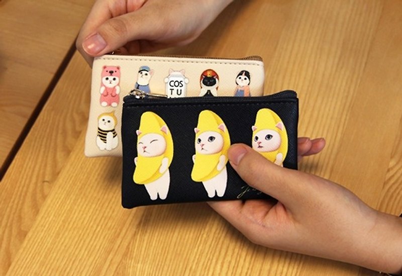 Jetoy, sweet cat card coin purse _Nana choo j1610401 - Keychains - Waterproof Material Yellow