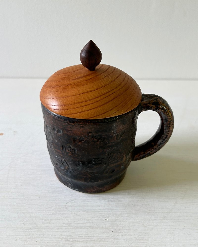 マグ・茶・No.1 - 咖啡杯/馬克杯 - 陶 咖啡色