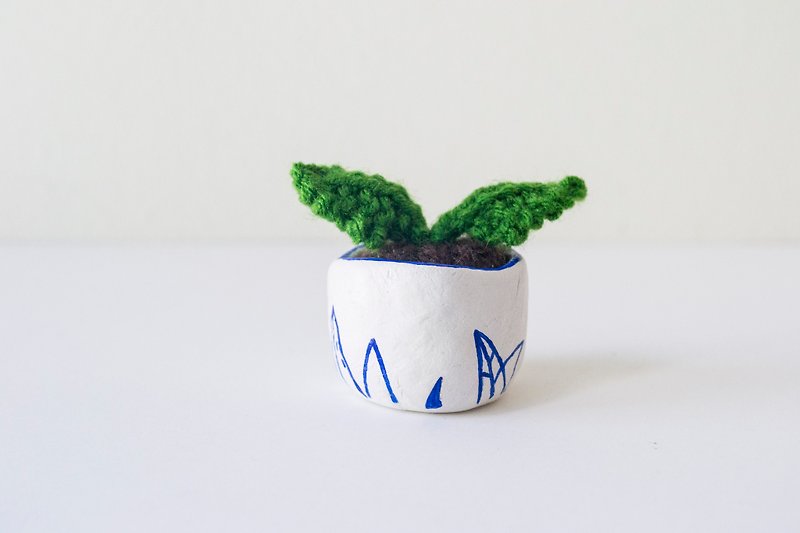 Miniature Knitted Plant - home decor - Plants - Other Materials Multicolor