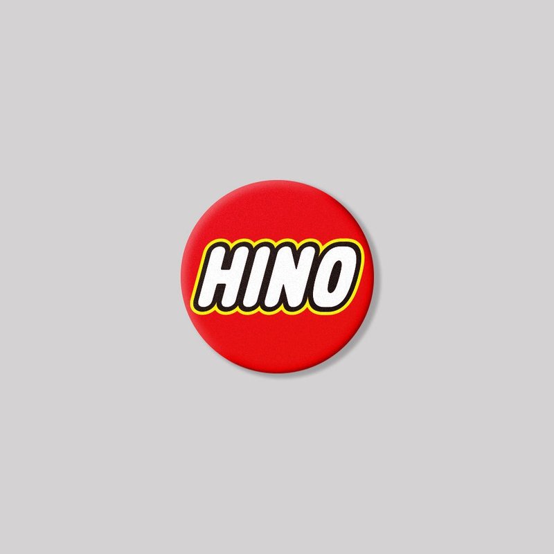 HINO/TOY/round/aluminum plaque SunBrother Sun Brothers - Stickers - Aluminum Alloy Red