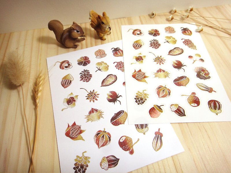 Fruit sticker + postcard group - Cards & Postcards - Paper Multicolor