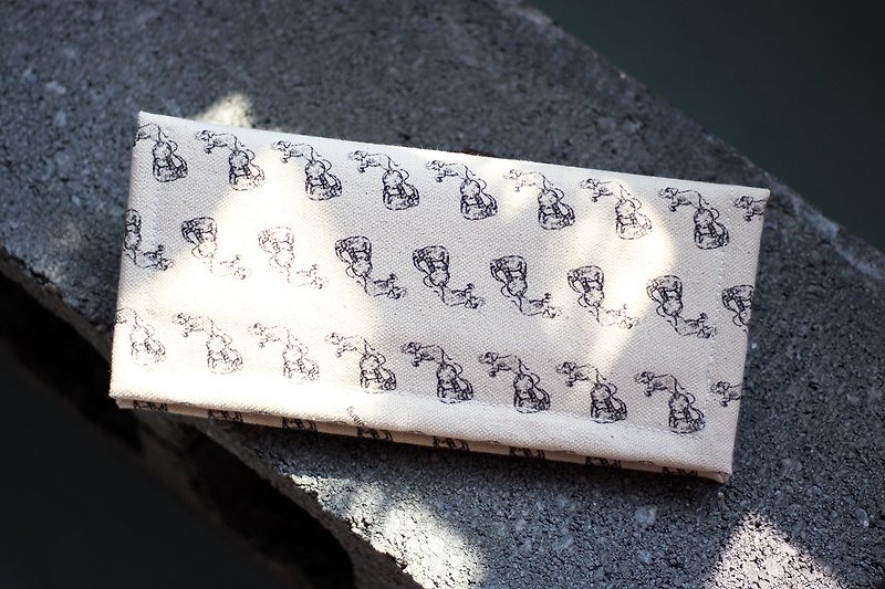 Animal Equality Fabric Wallet (Elephant) - Wallets - Cotton & Hemp White