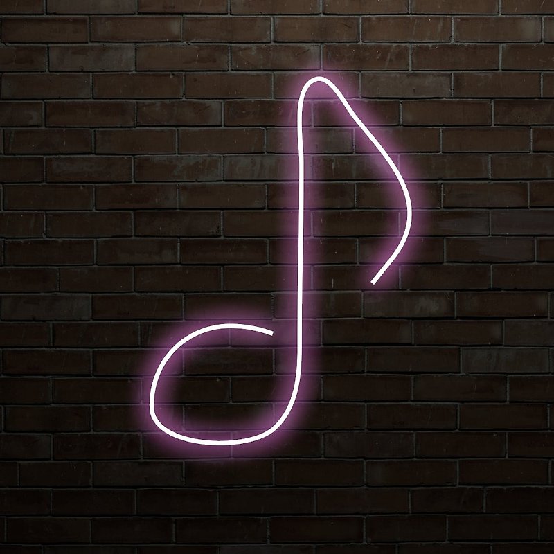 音樂霓虹燈Music LED發光字Neon Sign裝飾廣告招牌Logo - 燈具/燈飾 - 壓克力 透明