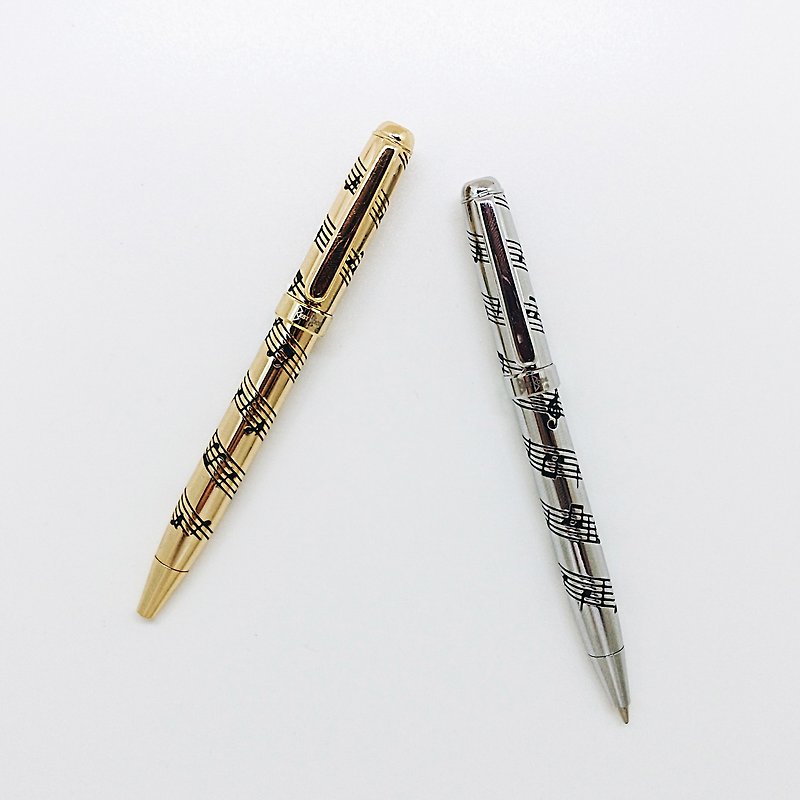 Riveton Schubert musical note pen/ball pen - Ballpoint & Gel Pens - Other Metals Silver