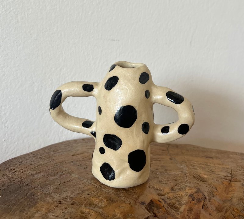 Dotty vase - 擺飾/家飾品 - 陶 白色
