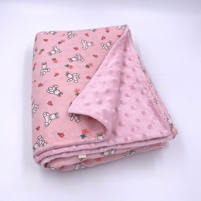 Rabbit Dot Foundation-Bean Dot Quilt - Baby Gift Sets - Cotton & Hemp Pink