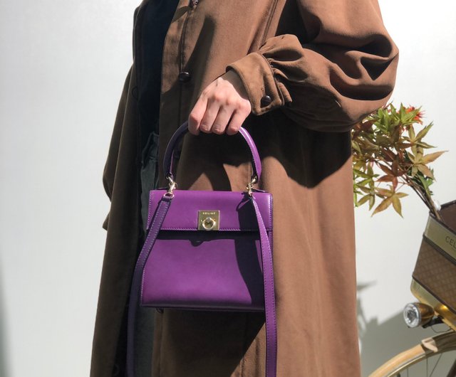 日本直送 名牌中古包 】CELINE セリーヌ ガンチーニ レザー 2way ミニ