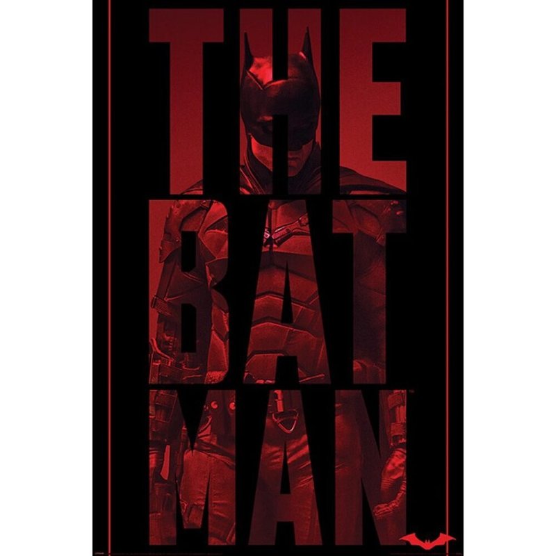 DC 蝙蝠俠2022進口電影海報 (THE BAT MAN) - 海報/掛畫/掛布 - 紙 紅色