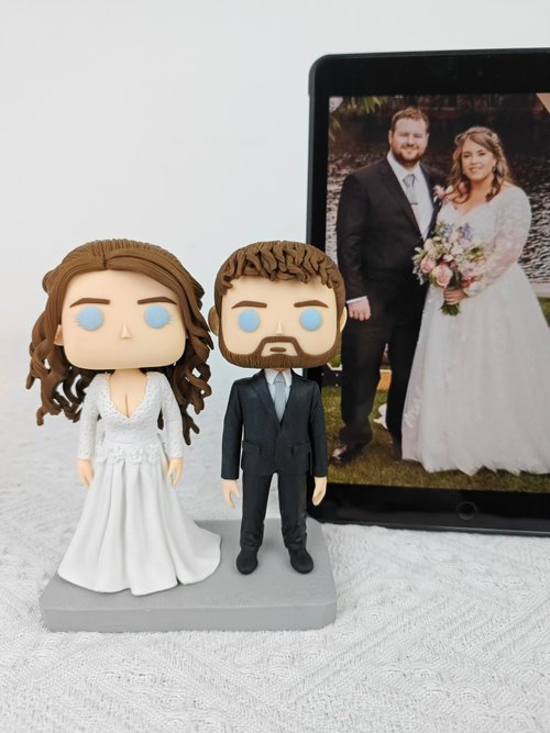 uDesign優湛 客製化3D人像公仔 訂製手工Funko Pop情侶父母夫妻結婚週年禮物