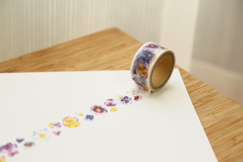 Flower 2 - Washi Masking Tape - OURS Green Thumb Series - Washi Tape - Paper Purple