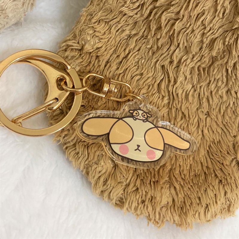 POCO Acrylic key ring - An ㄅ and Xiao Mei Mei Wang debut - ที่ห้อยกุญแจ - อะคริลิค สีนำ้ตาล