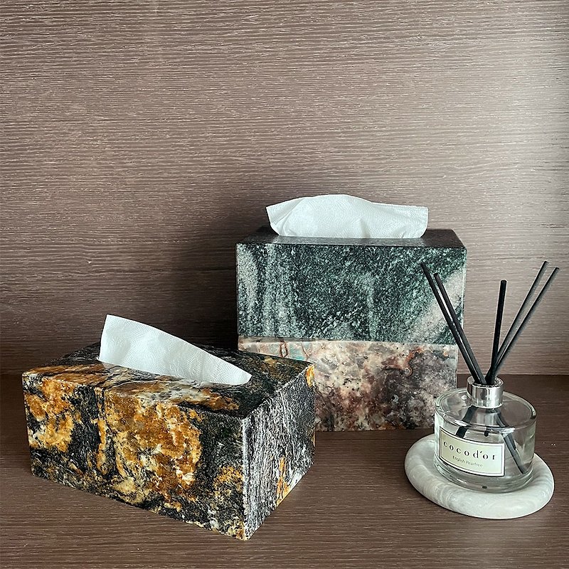 Extravagant Stone Tissue Box Stone - Tissue Boxes - Stone Multicolor