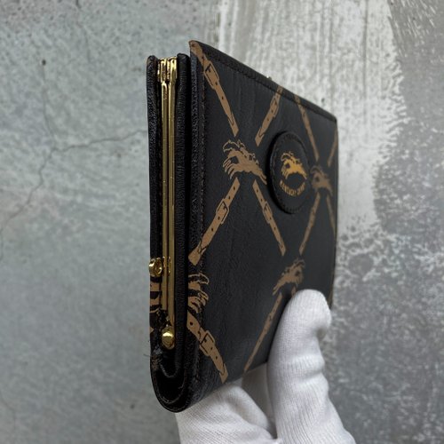 激レア　ケンタッキーダービーエレガンス　　レザー長財布　焦茶色　激渋　馬柄 激レア ケンタッキーダービーエレガンス レザー長財布 焦茶色 激