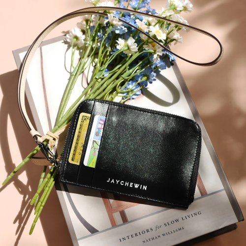 JAYCHEWIN 泰國包 錢包短夾 錢包 Flat Wallet 短皮夾 / Black 黑