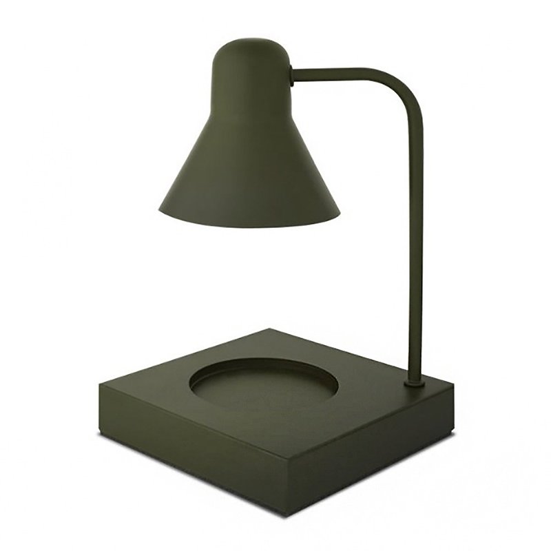 Korea Memory Lane solid color full lacquer warm candle lamp olive green simple style melting Wax lamp - โคมไฟ - วัสดุอื่นๆ สีเขียว