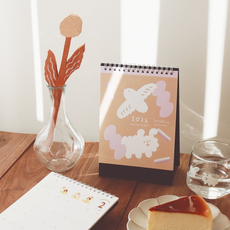 2026年 桌曆 - 日曆/月曆/年曆 - 紙 多色