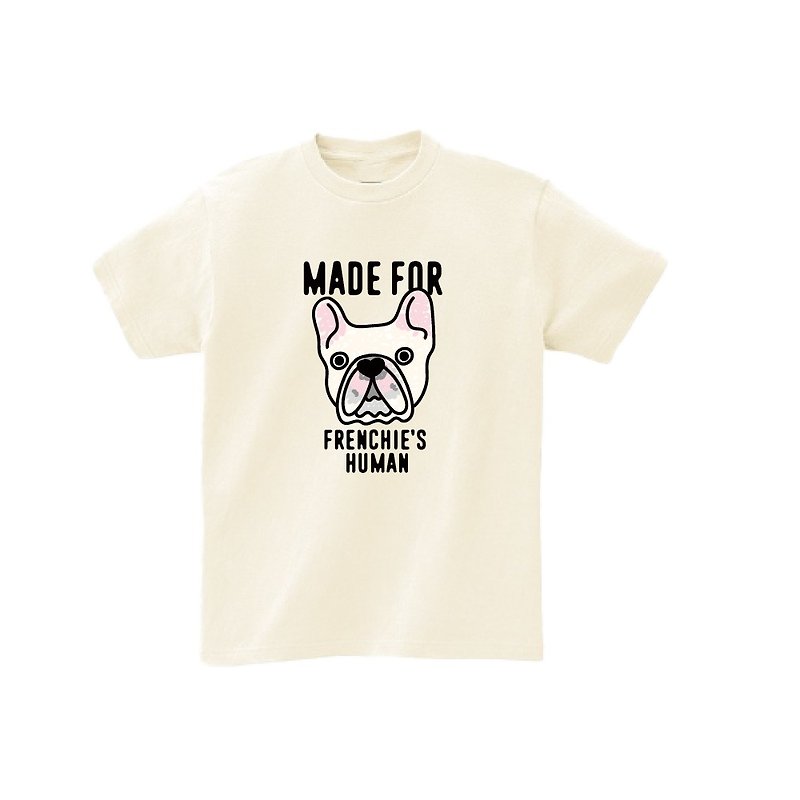 For Frenchie's Human - Tシャツ - コットン・麻 